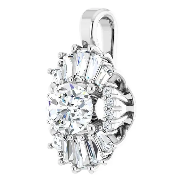 Halo-Style Pendant Image 2 Arlene's Fine Jewelry Vidalia, GA