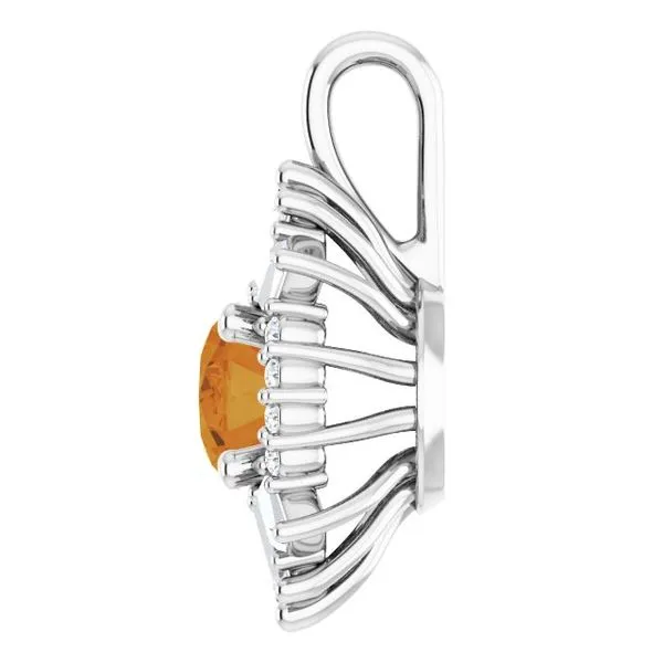 Halo-Style Pendant Image 3 CMS Fine Jewelers Wooster, OH
