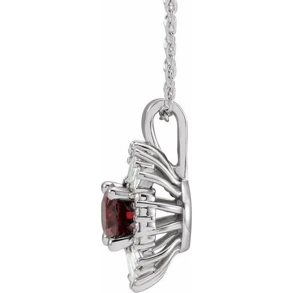 Halo-Style Necklace Image 2 Arlene's Fine Jewelry Vidalia, GA