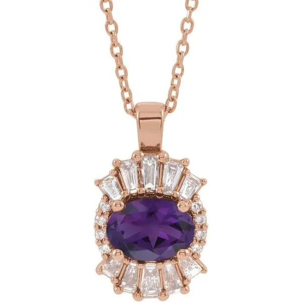 Halo-Style Necklace Image 2 Rick's Jewelers California, MD