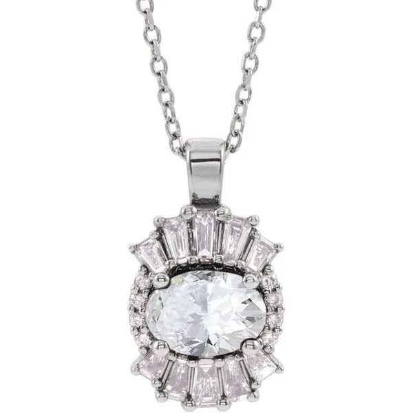 Halo-Style Necklace Henry B. Ball Jewelers Canton, OH