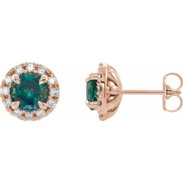 French-Set Halo-Style Earrings Linwood Custom Jewelers Linwood, NJ