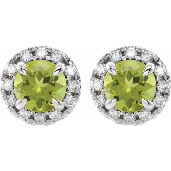 French-Set Halo-Style Earrings Image 2 Leslie E. Sandler Fine Jewelry and Gemstones rockville , MD