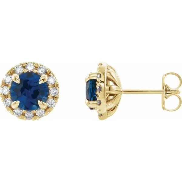 French-Set Halo-Style Earrings Leslie E. Sandler Fine Jewelry and Gemstones rockville , MD
