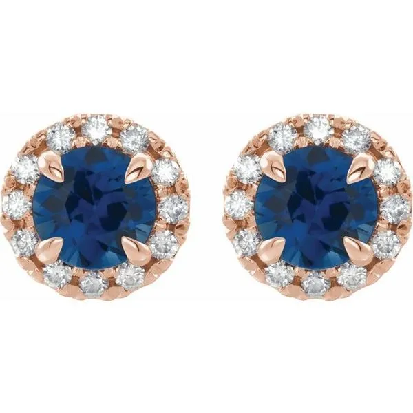 French-Set Halo-Style Earrings Image 2 Diny's Jewelers Middleton, WI