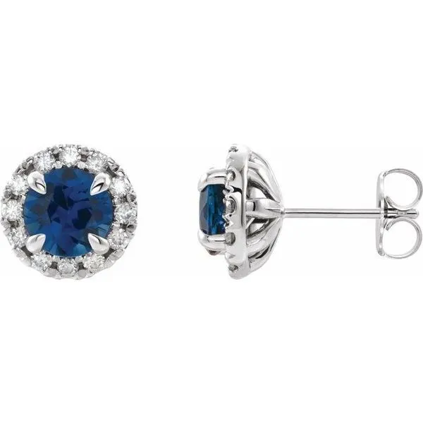 French-Set Halo-Style Earrings Moseley Diamond Showcase Inc Lexington, SC