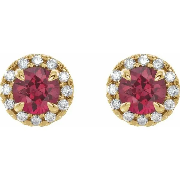 French-Set Halo-Style Earrings Image 2 Leslie E. Sandler Fine Jewelry and Gemstones rockville , MD