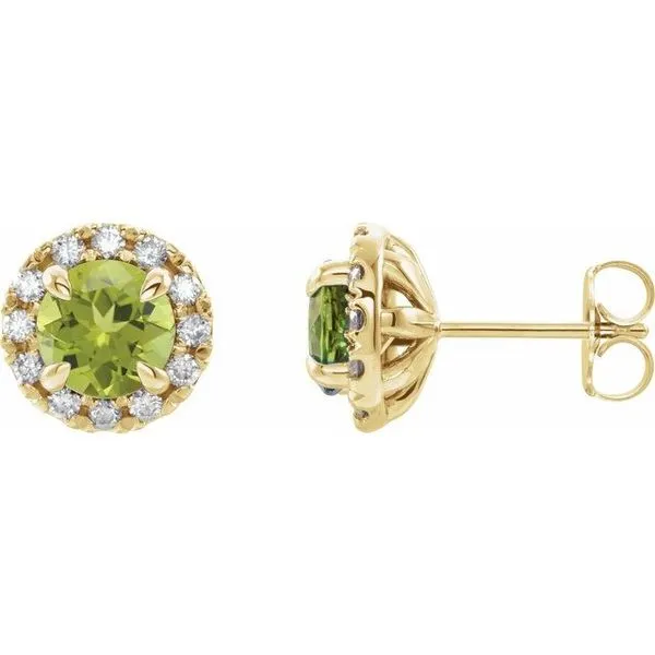 French-Set Halo-Style Earrings Rick's Jewelers California, MD