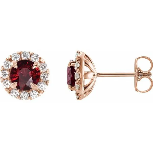 French-Set Halo-Style Earrings Leslie E. Sandler Fine Jewelry and Gemstones rockville , MD