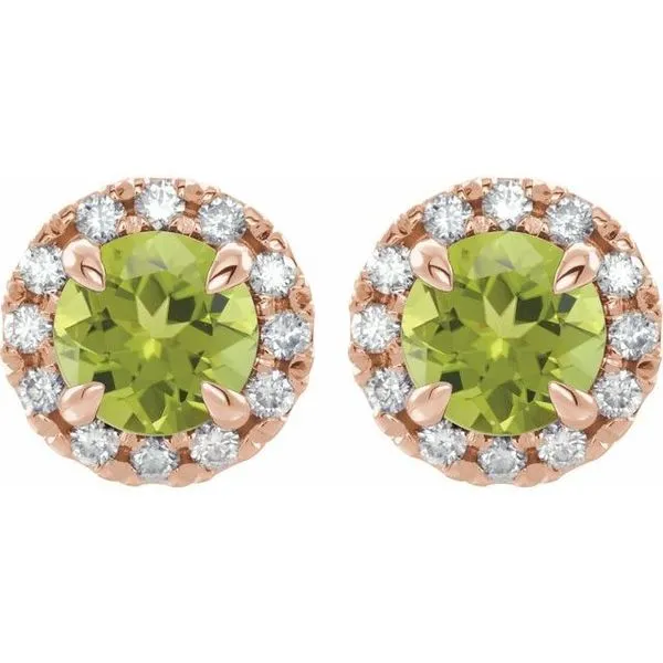 French-Set Halo-Style Earrings Image 2 Diny's Jewelers Middleton, WI