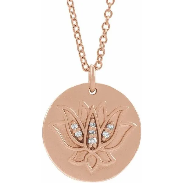 Lotus Necklace Woelk's House of Diamonds Russell, KS