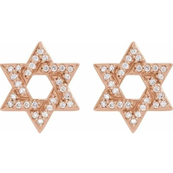 Star of David Earrings Image 2 Long Jewelers Chesapeake, VA