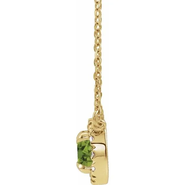 French-Set Halo-Style Necklace Image 2 Spath Jewelers Bartow, FL