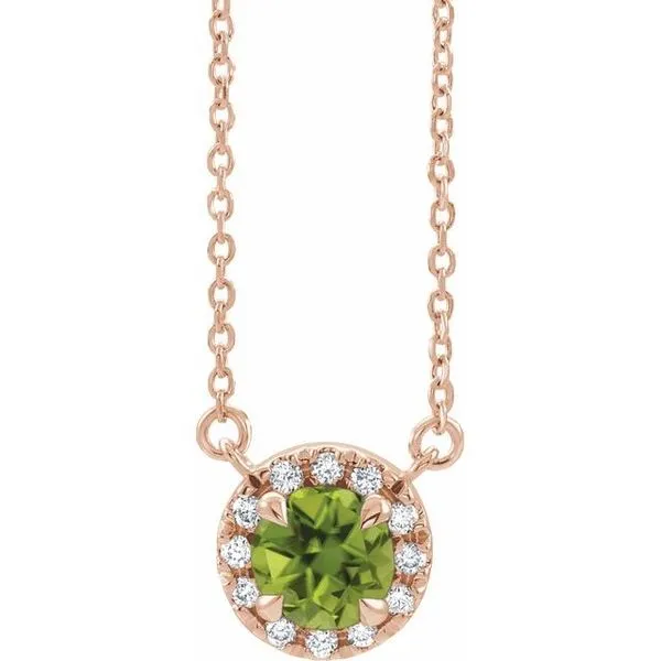 French-Set Halo-Style Necklace D'Errico Jewelry Scarsdale, NY