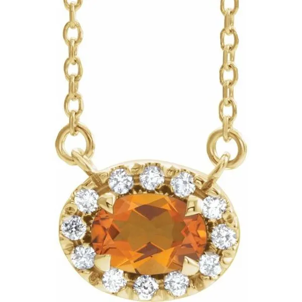 French-Set Halo-Style Necklace J. Meredith Jewelers Delafield, WI