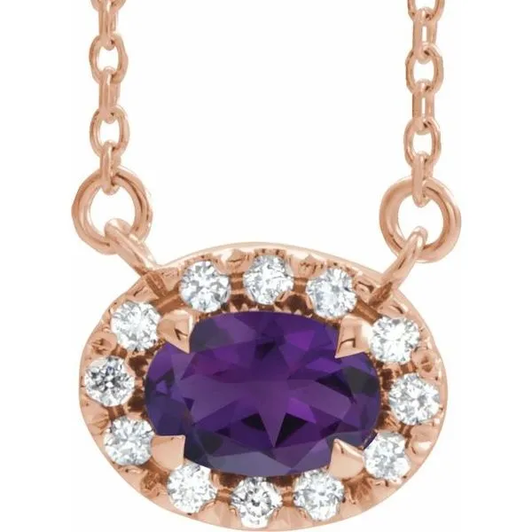French-Set Halo-Style Necklace J. Meredith Jewelers Delafield, WI