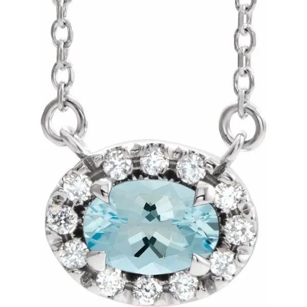 French-Set Halo-Style Necklace Atlanta West Jewelry Douglasville, GA