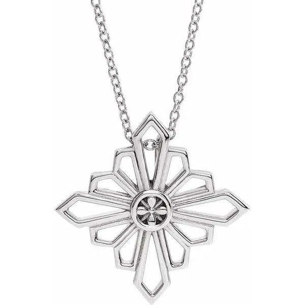 Vintage-Inspired Geometric Necklace Woelk's House of Diamonds Russell, KS