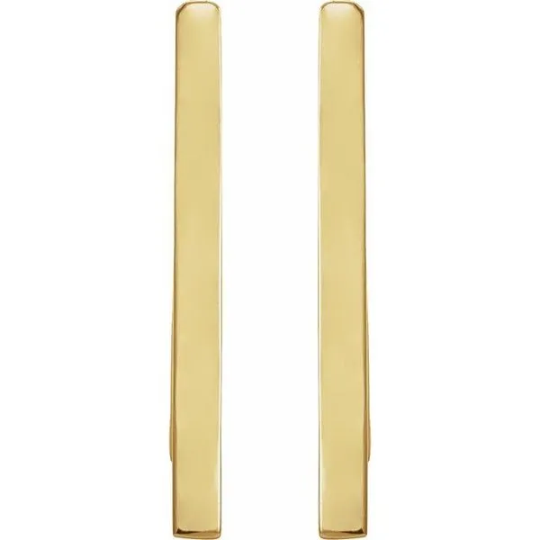 Triangle Hoop Earrings Image 2 Hopman Jewelers Elkhart, IN