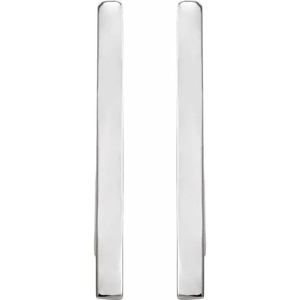 Triangle Hoop Earrings Image 2 J. Meredith Jewelers Delafield, WI