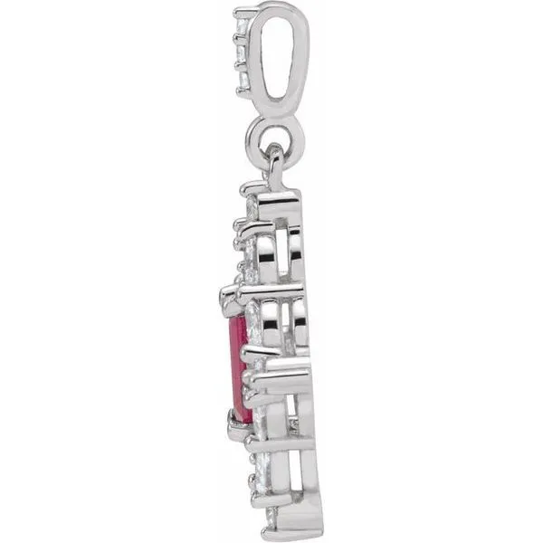 Halo-Style Pendant Image 2 Arnold's Jewelry and Gifts Logansport, IN