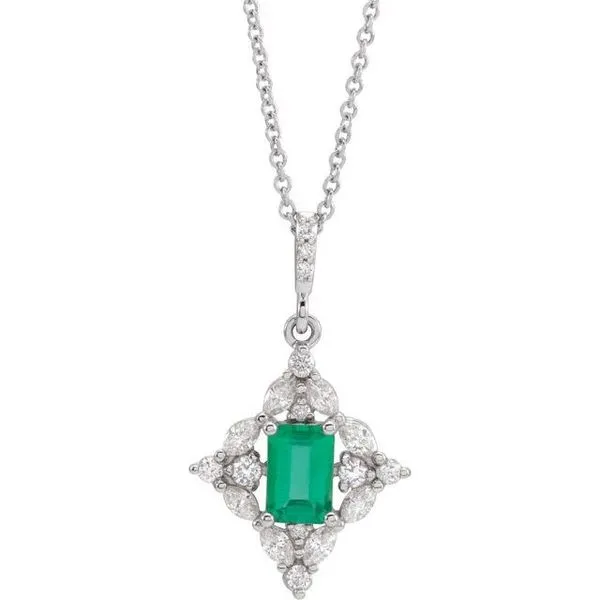 Halo-Style Necklace Rick's Jewelers California, MD