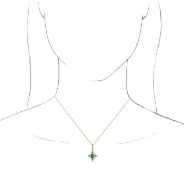 Halo-Style Necklace Image 3 Hopman Jewelers Elkhart, IN