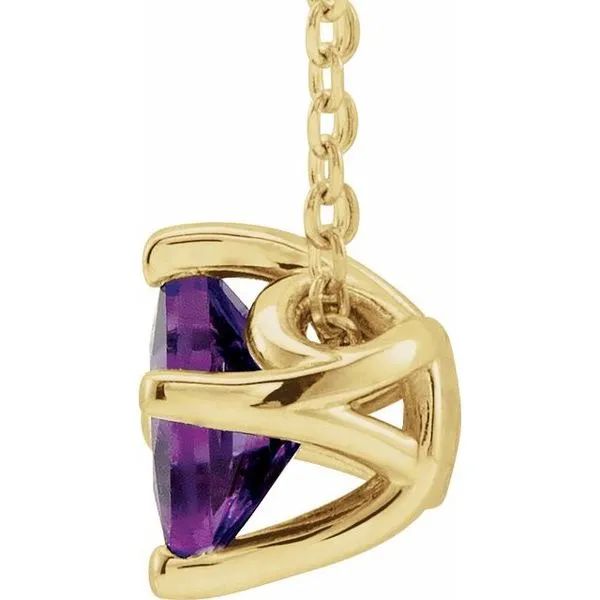 Solitaire Necklace or Slide Pendant Image 2 Long Jewelers Chesapeake, VA