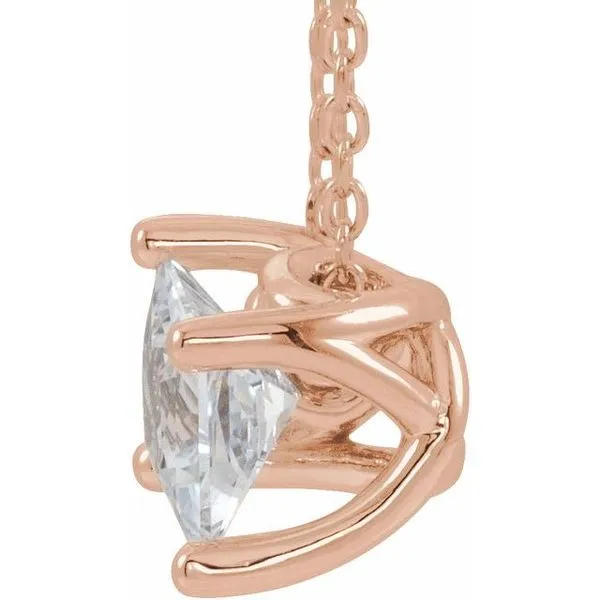 Solitaire Necklace or Slide Pendant Image 2 Long Jewelers Chesapeake, VA