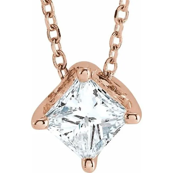 Solitaire Necklace or Slide Pendant Hopman Jewelers Elkhart, IN