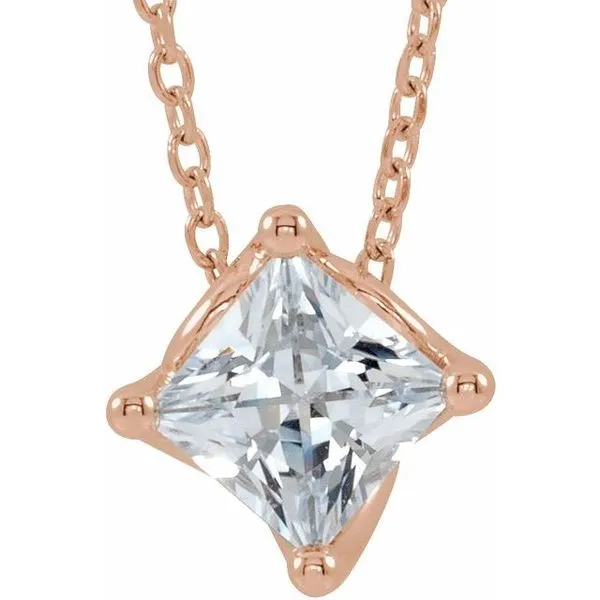 Solitaire Necklace or Slide Pendant Long Jewelers Chesapeake, VA