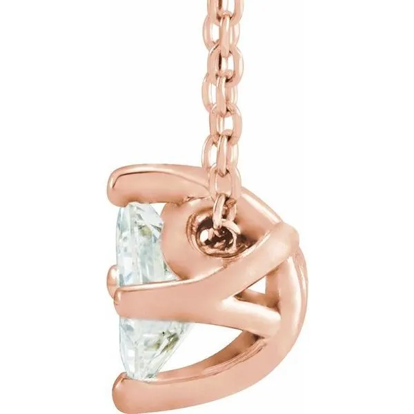 Solitaire Necklace or Slide Pendant Image 2 Rick's Jewelers California, MD