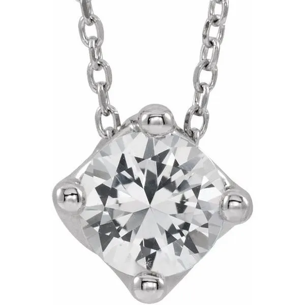 Solitaire Necklace or Slide Pendant Hopman Jewelers Elkhart, IN