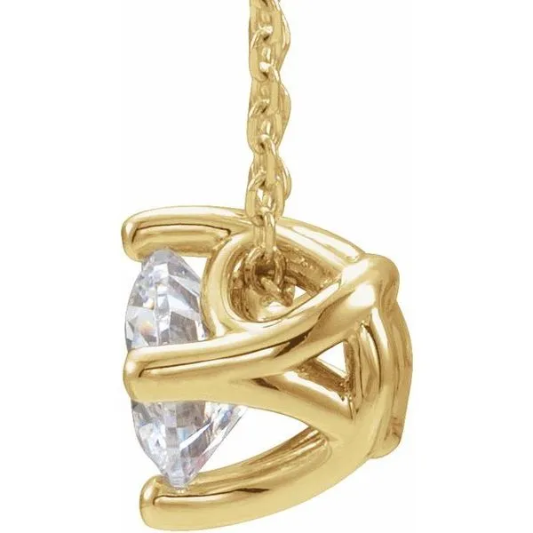 Solitaire Necklace or Slide Pendant Image 2 Diny's Jewelers Middleton, WI
