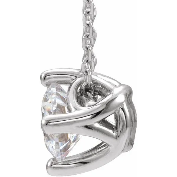 Solitaire Necklace or Slide Pendant Image 2 Hopman Jewelers Elkhart, IN
