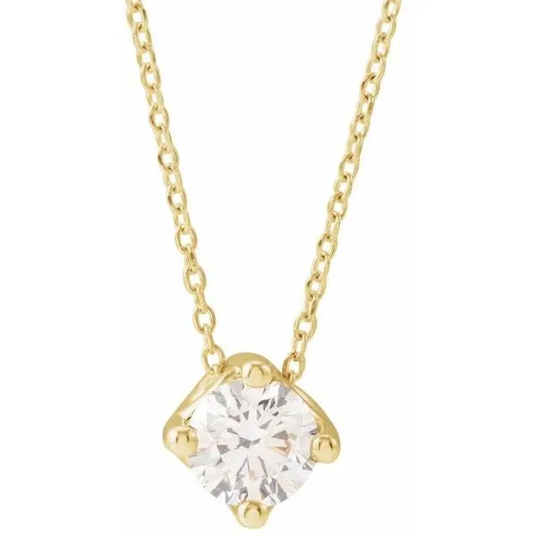 Solitaire Necklace or Slide Pendant Jim's Jewelers Tyler, TX
