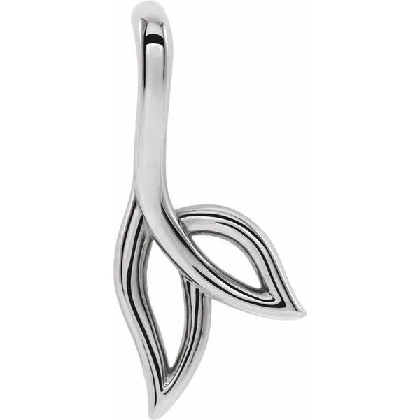 Freeform Leaf Pendant Image 4 Atlanta West Jewelry Douglasville, GA