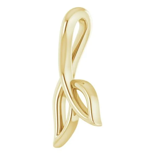 Freeform Leaf Pendant Image 2 Hopman Jewelers Elkhart, IN
