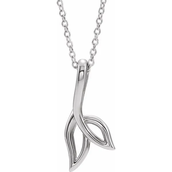 Freeform Leaf Necklace M. J. Thomas Jewelers, Ltd. Stratford, CT