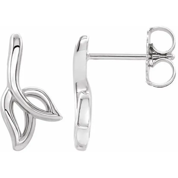Freeform Leaf Earrings Long Jewelers Chesapeake, VA