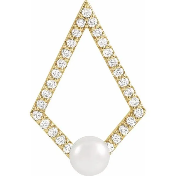 Pearl Geometric Pendant J. Meredith Jewelers Delafield, WI