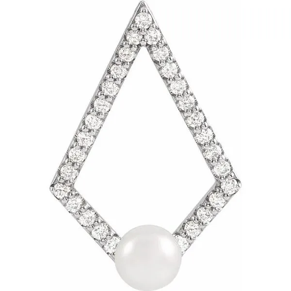 Pearl Geometric Pendant James & Williams Jewelers Berwyn, IL