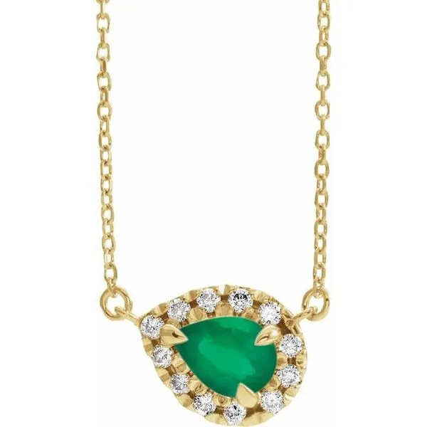 French-Set Halo-Style Necklace Leslie E. Sandler Fine Jewelry and Gemstones rockville , MD