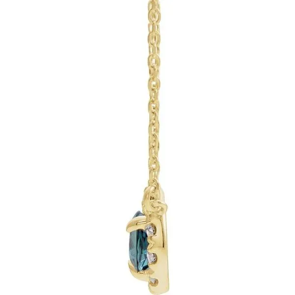 French-Set Halo-Style Necklace Image 2 Gysbers Jewelry Waupun, WI