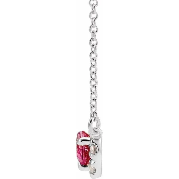 French-Set Halo-Style Necklace Image 2 Diny's Jewelers Middleton, WI