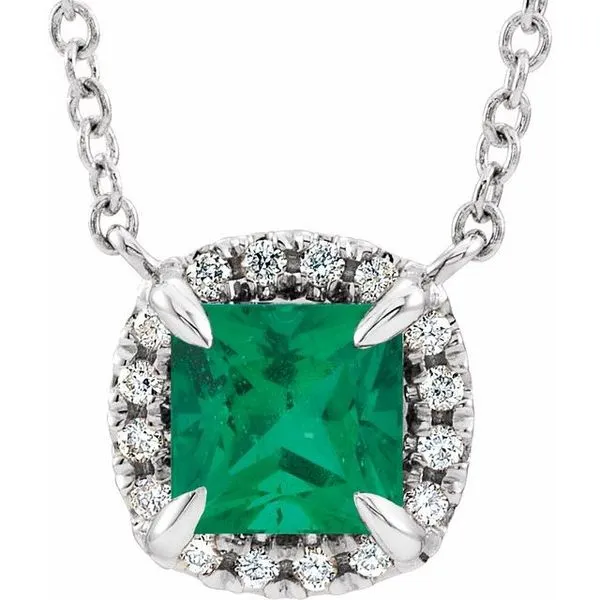 Halo-Style Necklace Delfine's Jewelry Charleston, WV
