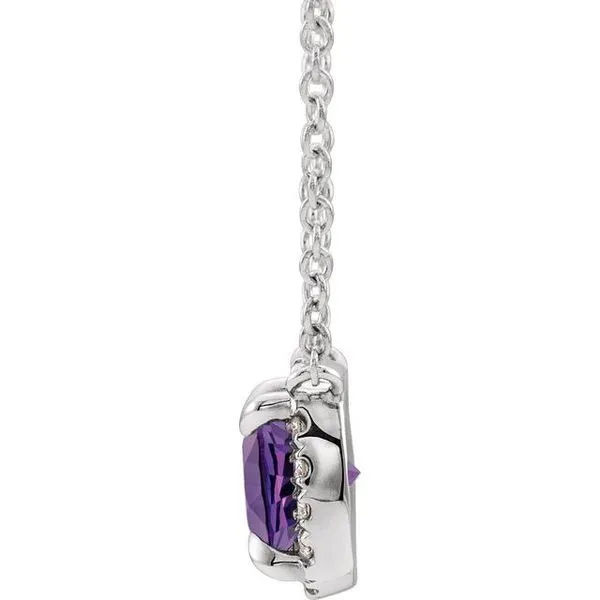 Halo-Style Necklace Image 2 Jerald Jewelers Latrobe, PA