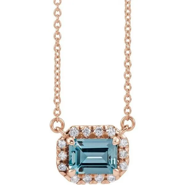 French-Set Halo-Style Necklace Cherry Street Jewelers Tulsa, OK