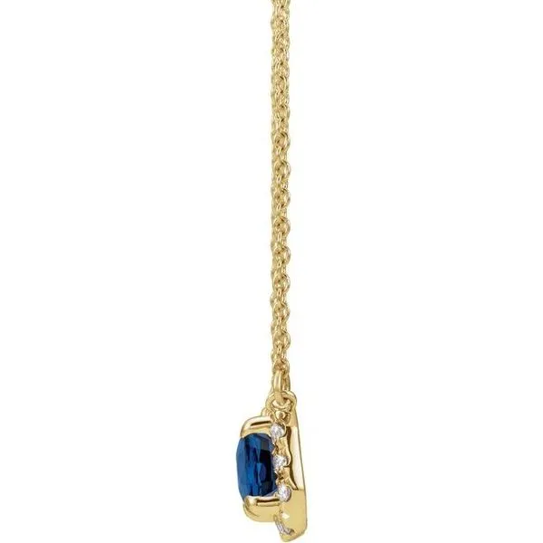 French-Set Halo-Style Necklace Image 2 Atlanta West Jewelry Douglasville, GA