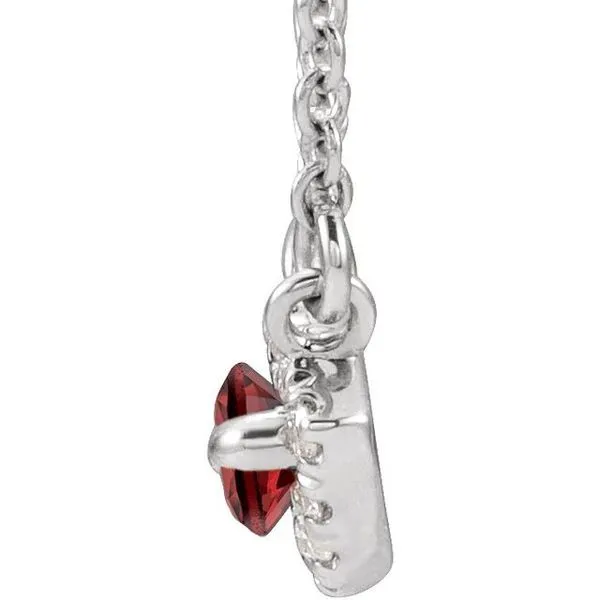 French-Set Halo-Style Necklace Image 3 Milan's Jewelry Inc Sarasota, FL